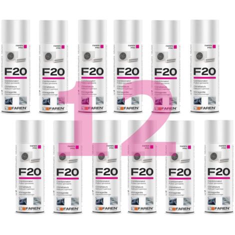 IGIENIZZANTE CLIMATIZZATORI F20 SPRAY 400ML - 12 pezzi