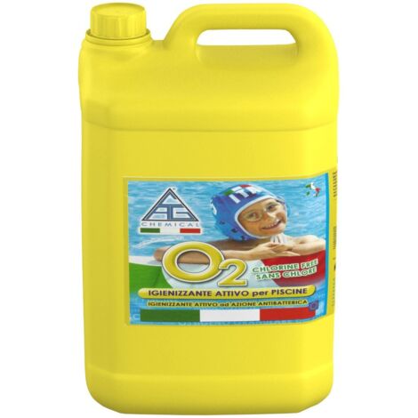 Igienizzante per piscina Chemical O2 senza cloro 1 l multiattivo ad azione antibatterica per piscine