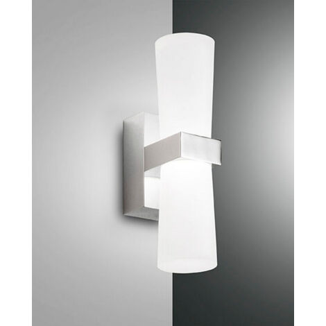 IGLESIAS APPLIQUE CROMO H.220 3000K - 8W - 720 lm IN METALLO E METACRILATO IP44