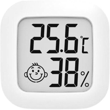 Igrometro digitale, indicatore di temperatura e umidità, mini misuratore di temperatura e umidità, termometro, misuratore di umidità per il comfort dell'aria in casa e in ufficio