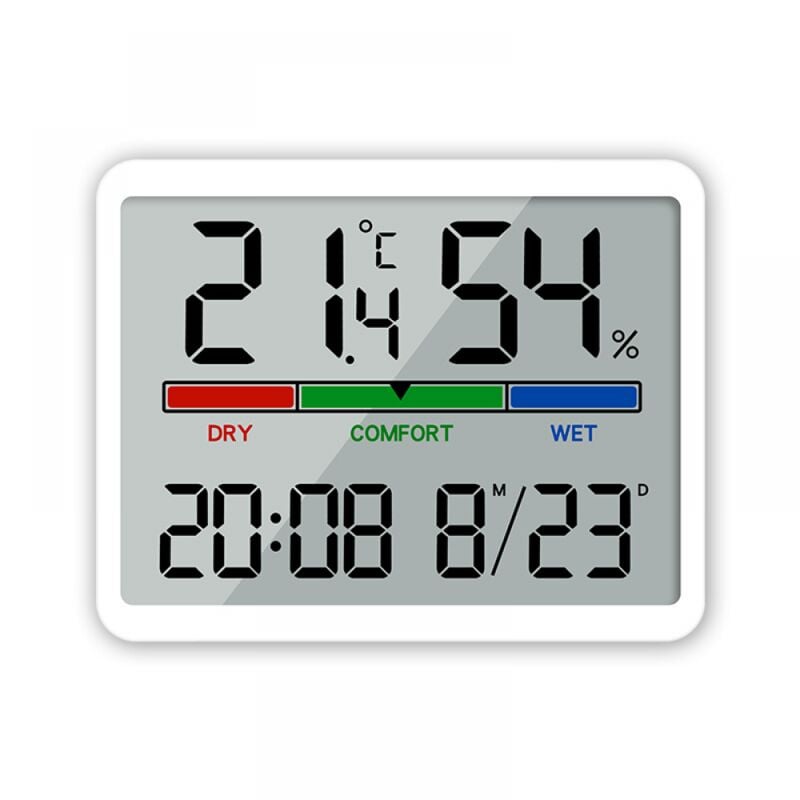 Image of Igrometro Termometro per Interni, Termometro Digitale da Tavolo con Monitor di Temperatura e Umidità, Termometro per Ambienti Accurato con Indicatore