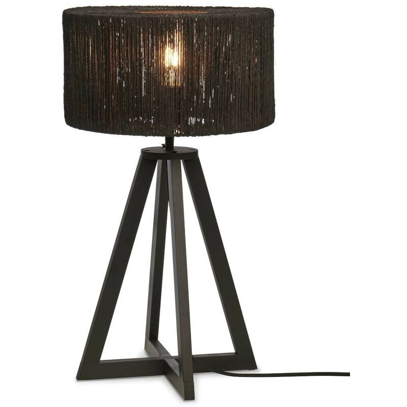 IGUAZU 3016, Lampada da Tavolo in Bamboo e Juta