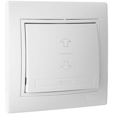 IINTERRUPTOR PERSIANA 10A 250V BLANCO CON MARCO S.EUROPA SOLERA ERP21U