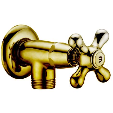Iiris-viola miscelatore rubinetto bronzato snodo con attacco a muro 1/2"G con attacco inferiore 3/4"G IRV206BR