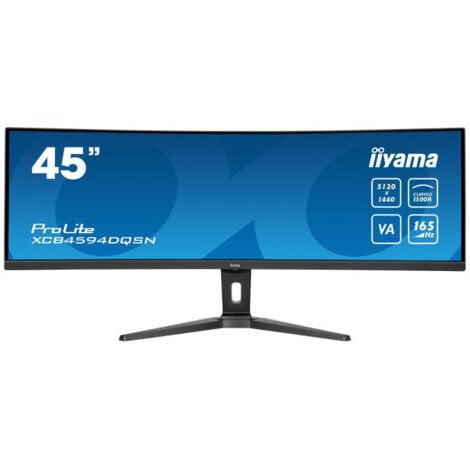iiyama G MASTER 45LCD Curved Bus. UWQHD écran plat de PC 114,3 cm (45) 5120 x 1440 pixels Dual QHD LED Noir