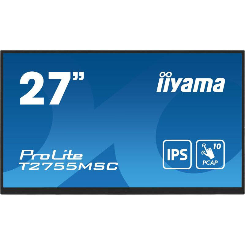 Iiyama - ProLite T2755MSC-B1 68,6cm (27') fhd ips Multi-Touch Monitor hdmi/dp/usb