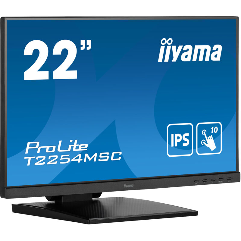Iiyama - ProLite T2254MSC-B1AG 54,6cm (21,5') 10-Punkt ips Multitouch-Monitor fhd