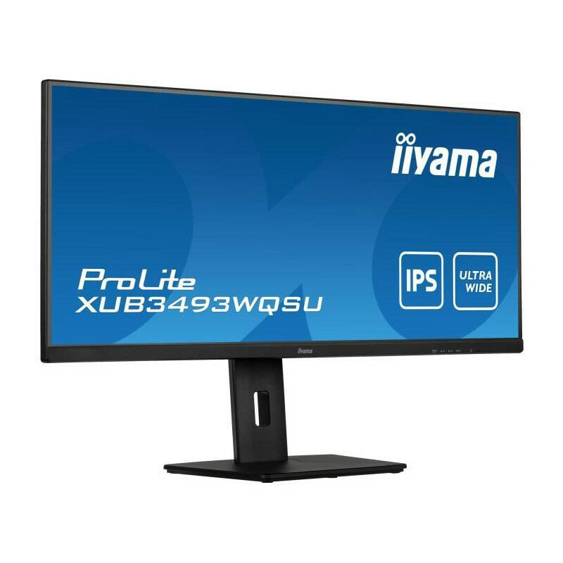 Iiyama - Ecran pc XUB3493WQSU-B5 - 34 uwqhd - Dalle ips - 4 ms - 75Hz - hdmi / DisplayPort / usb - FreeSync - Pied réglable en