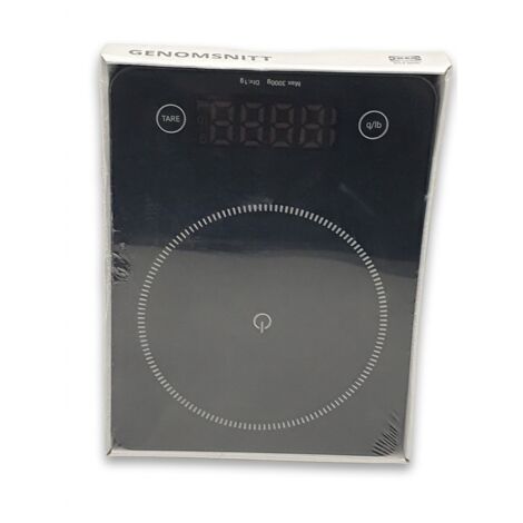 IKEA - Balance de cuisine numérique GENOMSNITT - Précision 1g - Capacité 3kg - Design tactile noir - Voir photos