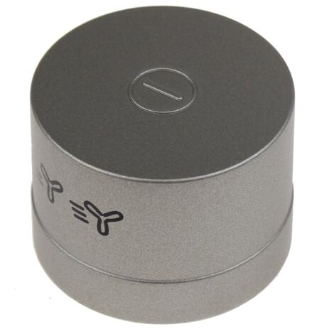 Ikea - bouton 2 d35 h15 - inox look ikea - 1330639670