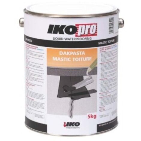 IKO Pro Mastic Toiture 5kg - Mastic bitumineux pour toiture, réparation et protection