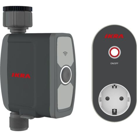 Ikra Bewässerungscomputer Wlan inkl. Wlan Gateway mit Steckdose Bewässerungssysteme