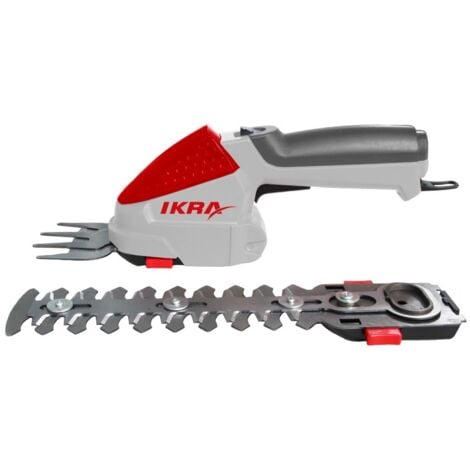 IKRA herbe batterie et cisaillement arbustive IGBS 1054 (avec des couteaux de poche)
