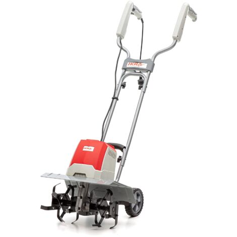 IKRA motozappa motocoltivatore elettrica IEM 1200, larghezza di lavoro 40cm, profondità di lavoro fino a 20cm, 1200W