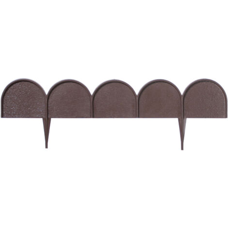 IKRA Wellpappe Gartenzaun  Braun