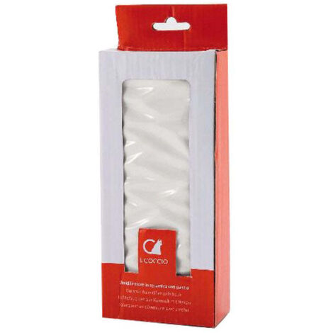 Il Coccio Umidificatore per Termosifoni Bianco in Ceramica in Rilievo