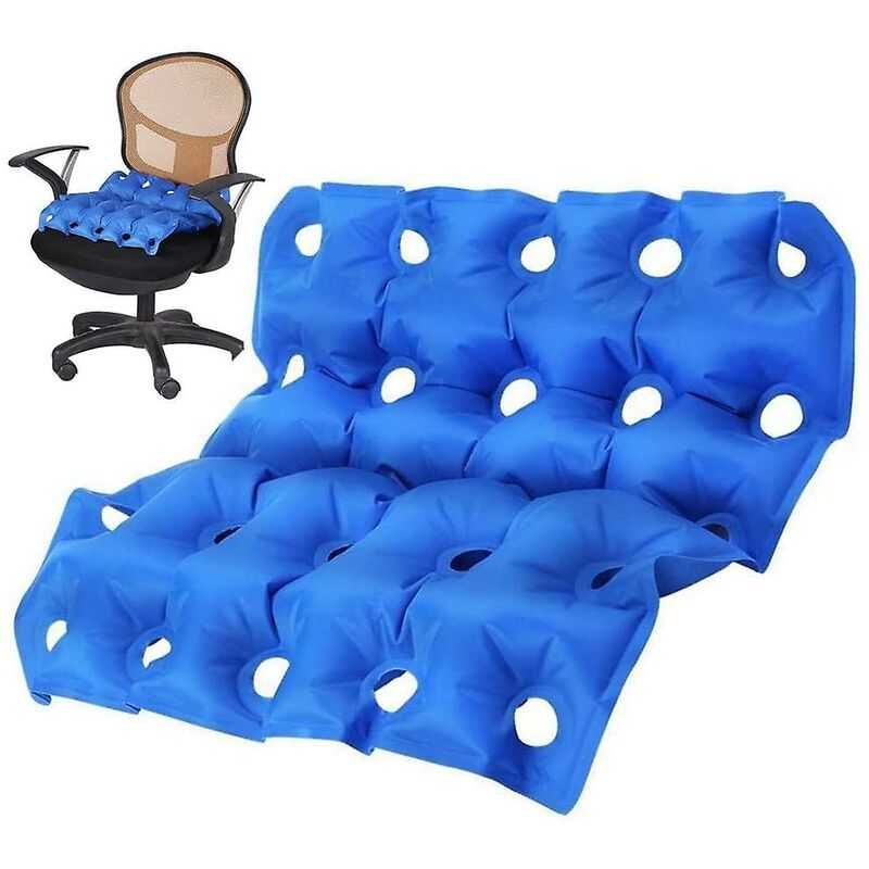 Fortuneville - il cuscino del sedile gonfiabile portatile, comodo tappetino per sedia in memory foam, tappetino per sedia gonfiabile per pazienti