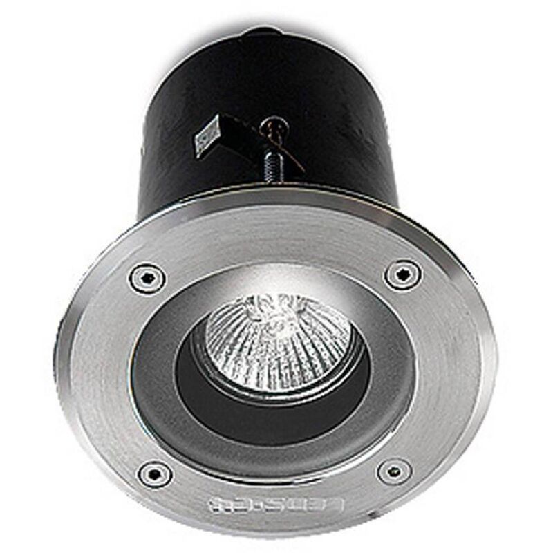 Leds-C4 Gea&Gu5.3 - Plafoniera da incasso per esterno in acciaio inox Aisi 316 IP65, GU10