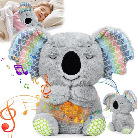 Il mio adorabile peluche della buonanotte a forma di lontra Lontra che respira Peluche musicale e luminoso per la notte del bambino Luce notturna con rumore bianco Regalo per baby shower e neonato