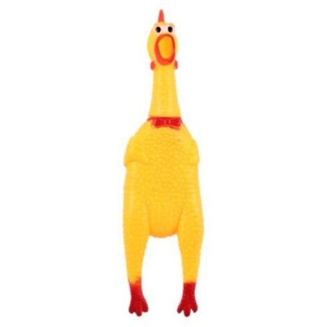 IL Pollo  Pollo di gomma giallo con squeaker - Piccolo 16 cm