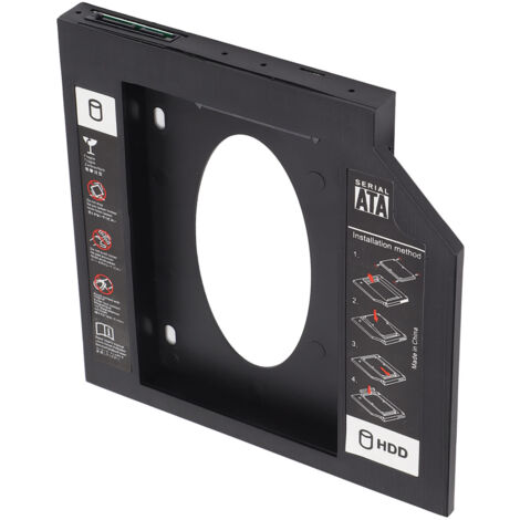 Il prend en charge les disques durs de 12,7 mm pour les baies de lecteur CD/DVD et un adaptateur SATA de 2,5 pouces pour les disques durs/SSD, ce qui en fait un remplacement portable pour les lecteurs