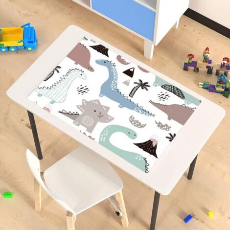 Il set di 4 tovagliette per bambini CSPARCV è facile da pulire, la tovaglietta per bambini è leggermente impermeabile, la tovaglietta con il simpatico dinosauro dei cartoni animati è lavabile, 13,8 x 