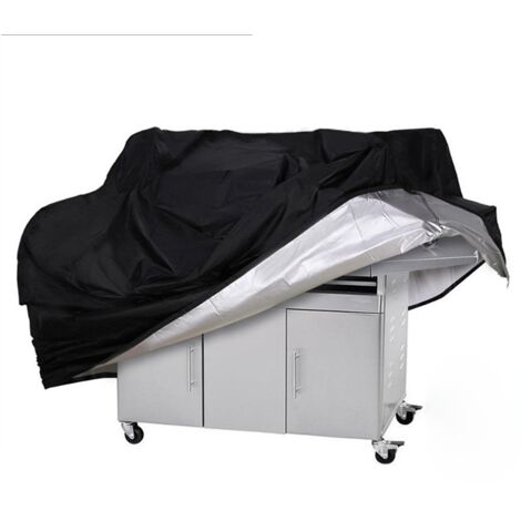 Il telo di copertura per barbecue misura 145 x 61 x 117 cm ed è realizzato in tessuto Oxford impermeabile, resistente ai raggi UV e durevole. È adatto all'uso tutto l'anno ed è compatibile con barbecu