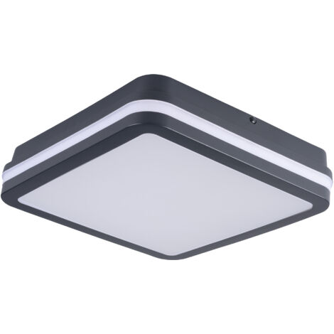 Il tetto LED IP65  24/ 24/30W – CCT regolabile – Grafite  260 260x57mm