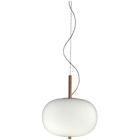 Ilargi Pendant Glass Opal Glass 50 Cm