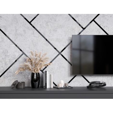 Ilcom bande décorative I auto adhésive en acier inoxydable 28mm x 6000mm x 0.35mm - Noir poli