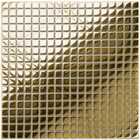 Ilcom glasmosaik auf Netzgewebe für Bad und Küche 30cm x 30cm - Minimalist