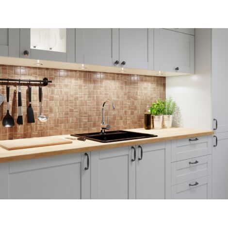 Ilcom keramikmosaik auf Netz für Badezimmer oder Küche 30.2cm x 30.2cm - Ligna