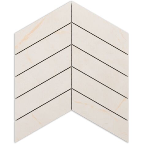 Ilcom mosaico in gres su rete per bagno e cucina R9 24.6cm x 25.2cm - Desert glow arrow