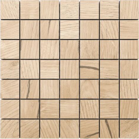 Ilcom mosaico in gres su rete per bagno e cucina R9 29.2cm x 29.2cm - Maple square