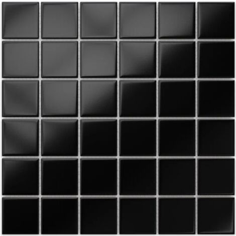 Ilcom – Mosaïque en céramique sur maille 30cm x 30cm – Résistante aux hautes températures – Pour murs intérieurs et sols – Facilité de découpe