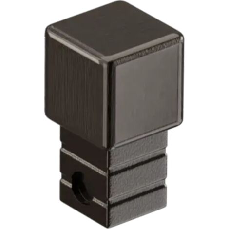 Ilcom PQ-Eckabschluss aus Edelstahl für Q profil  12mm x 12mm - Gunmetal