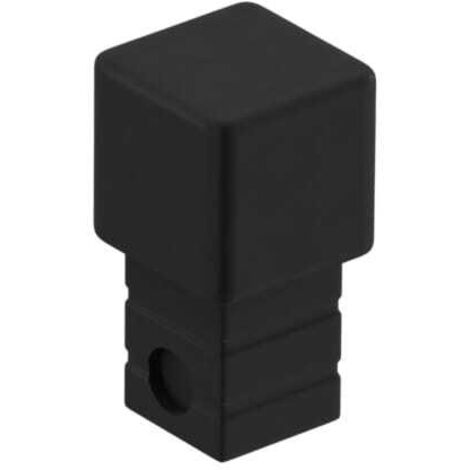 Ilcom PQ-Eckabschluss aus Edelstahl für Q profil  Q 10mm x 10mm - Schwarz matt