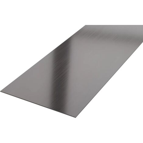 Ilcom striscia I decorativa in acciaio inossidabile per pareti 100mm x 2700mm x 0.65mm - Gunmetal