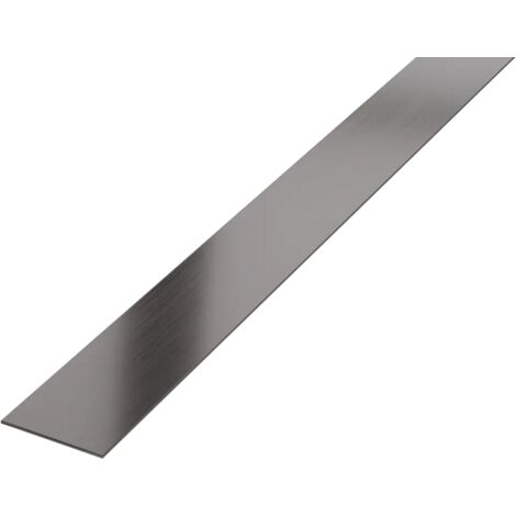 Ilcom striscia I decorativa in acciaio inossidabile per pareti 28mm x 2700mm x 0.65mm - Gunmetal