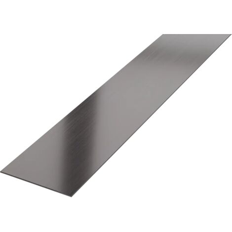 Ilcom striscia I decorativa in acciaio inossidabile per pareti 50mm x 2700mm x 0.65mm - Gunmetal