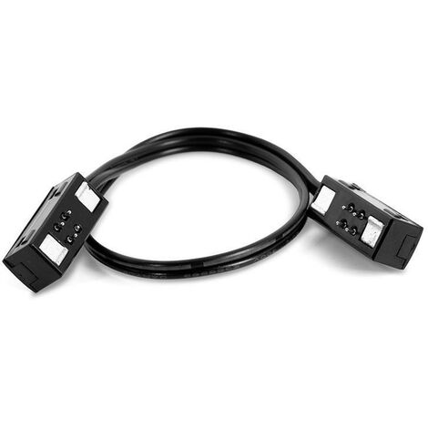 ILIMINACION Y ACC. cable de conexión mini rail. 24v dc. negro. 3a