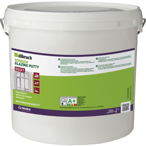 Illbruck Fensterkitt OS201 dauerelastisch - Reparaturkitt im Eimer grau 10kg