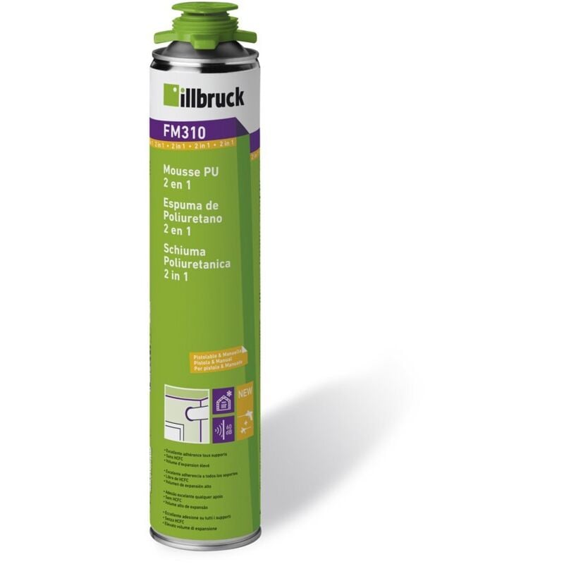 Illbruck - Mousse Polyuréthane Fm310 (2 en 1) FM310 - Mousse polyuréthane expansive