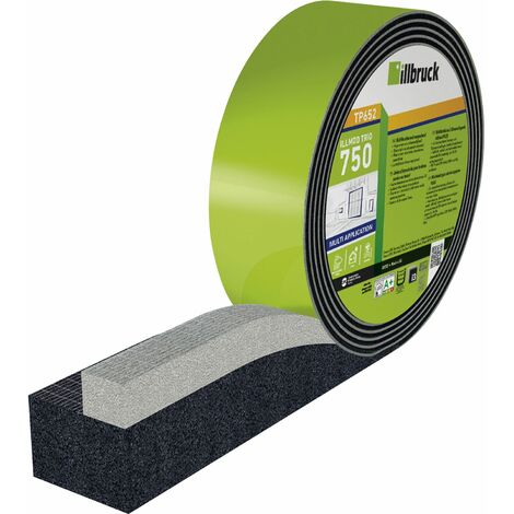 Illbruck Fugendichtband TP652 illmod trioplex+ Breite 72mm - Dichtungsband für Fenster- und Türanschlussfugen, 8m - 3 Stück
