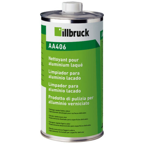 Illbruck – Nettoyant pour aluminium 1L – Formule spéciale pour surfaces laquées – Préparation optimale pour adhérence des mastics - AA406