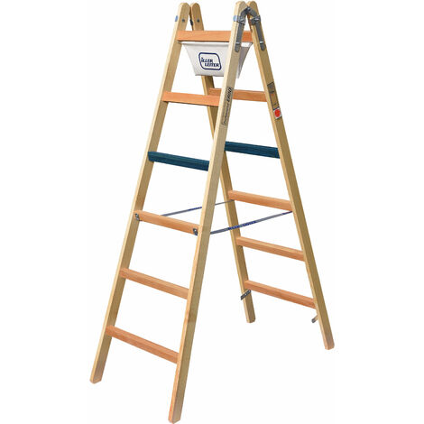 Iller Breitsprossen Stehleiter Professional ERGO 2x9 Sprossen