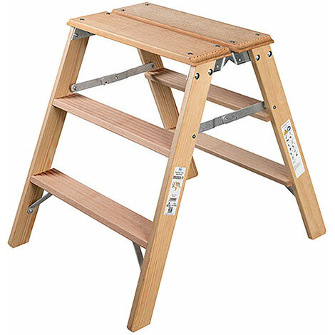 Iller Holz- Gipserbock, beidseitig begehbar mit großer Standfläche 2x3 Stufen und 2,70m AH