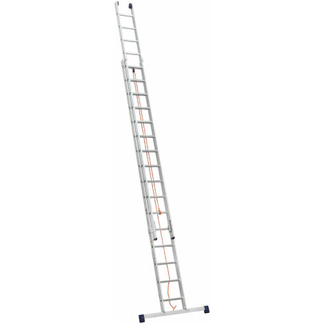 Iller Schiebeleiter mit Seilzug Eurostars 2x18 Sprossen
