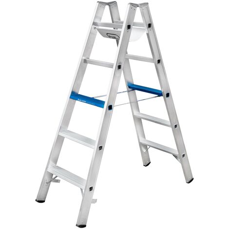 Iller Stufenstehleiter Alu Ergo Plus mit 2x6 Stufen 3,06m AH