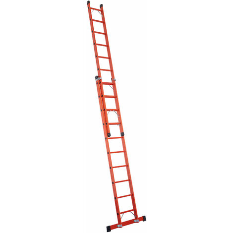 Iller Vollkunststoff Schiebeleiter 2x12 Sprossen